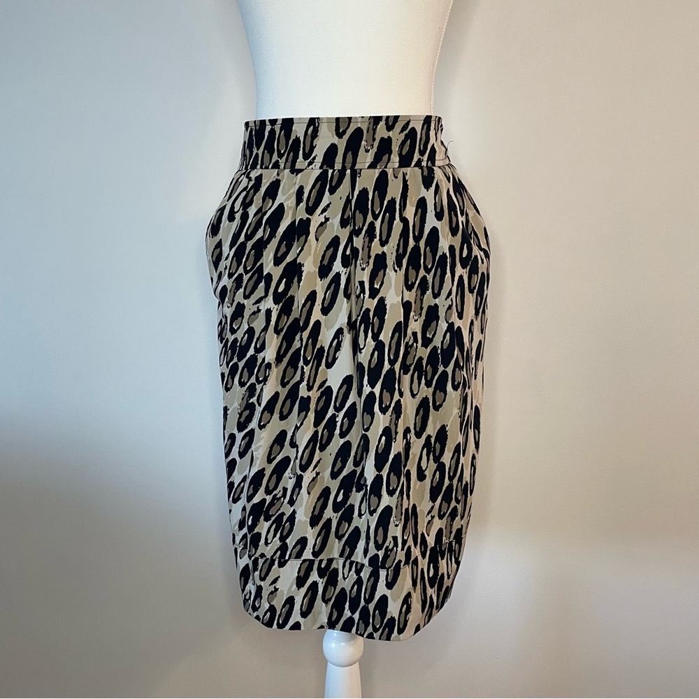 Vintage Animal Leopard Print Pencil Skirt East 5th Women’s Size Small